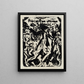 Ernst Ludwig Kirchner - Umschlagzeichnung zu Adelbert von Chamissos Erzhlung Peter Schlemihls wundersame Geschichte.webp