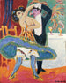 teater av vaudeville par av engelska dansare - Ernst Ludwig Kirchner — vy av konstverket