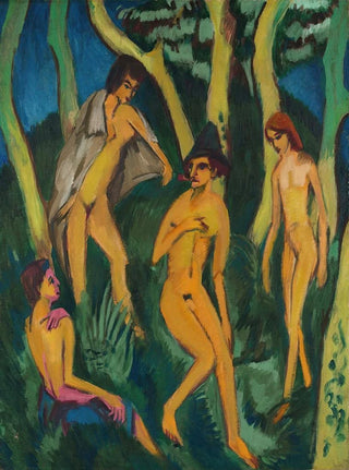 Ernst Ludwig Kirchner - Vier akte unter bumen.webp