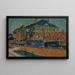 Villa i Dresden - Ernst Ludwig Kirchner — inramlat konstverk på väggen