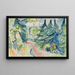 Väg i skog i Taunus - Ernst Ludwig Kirchner — inramlat konstverk på väggen