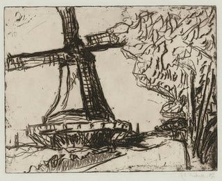 Ernst Ludwig Kirchner - Windmhle Auf Fehmarn Dube E 48.webp