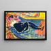 Femme aux bas noirs La Grande Grete - Ernst Ludwig Kirchner — inramlat konstverk på väggen