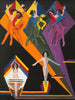 Flickor som dansar i färgglada strålar - Ernst Ludwig Kirchner — vy av konstverket