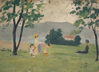 Ernst Schiess - Frauen und Kind in Wiese.webp