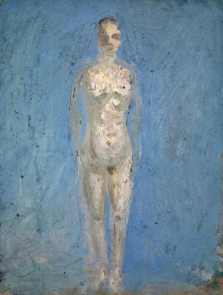Ernst Schiess - Nackte Frau vor hellem Himmel.webp