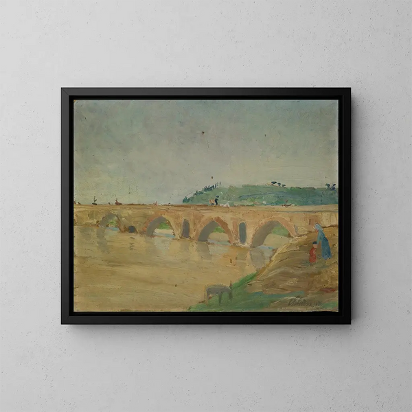 Pont Molle - Ernst Schiess — inramlat konstverk på väggen