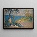 Sieste des gardes-frontières sur la plage - Ernst Schiess — inramlat konstverk på väggen