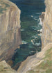 Vue d'une côte rocheuse sur la mer - Ernst Schiess — vy av konstverket