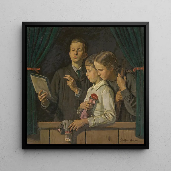 Ernst Wrtenberger - Thomas Franzsepp and Monika at the Kasperle Theater Punch and Judy Show.webp