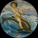 Érote som rider på en delfin - Franz von Stuck — vy av konstverket