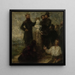 Skiss för hyllning till Delacroix - Henri Fantin-Latour — inramlat konstverk på väggen