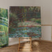Reproduktion av målningen av Étang aux nymphéas - Claude Monet