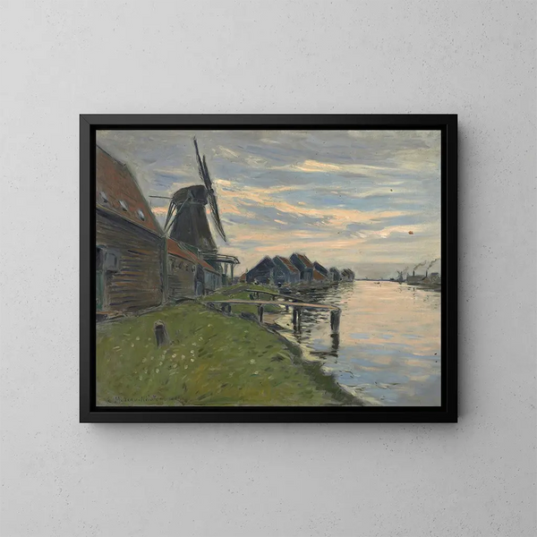 Canal i Holland - Etienne Moreau-Nélaton — inramlat konstverk på väggen