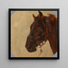 Studie av hästhuvudet - Maksymilian Gierymski — inramlat konstverk på väggen