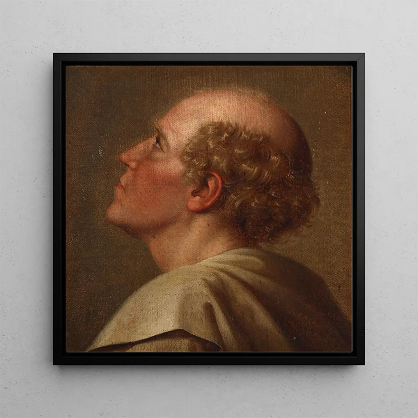 Étude de portrait d'un moine - Johan Ludvig Lund
