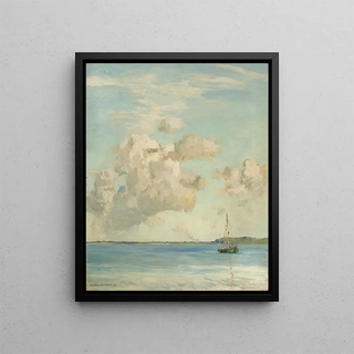 Eugen Bracht - Evening clouds.webp
