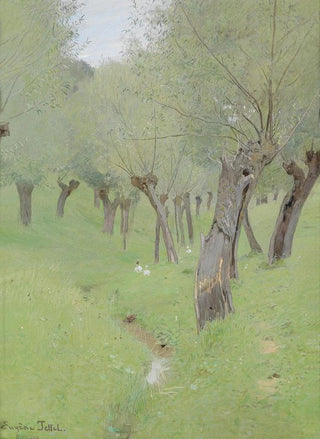 Eugen Jettel - Dorfstrae nach dem Regen.webp