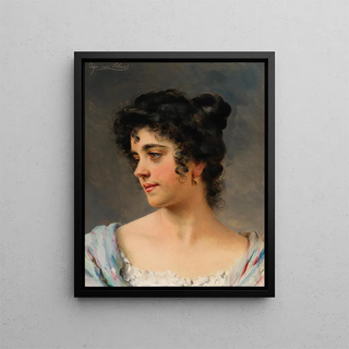 Eugen von Blaas - A beautiful Venitian woman.webp