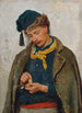 En soldat - Eugen von Blaas — vy av konstverket