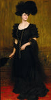 Portrait de Madame Lebreton - Eugen von Blaas — vy av konstverket