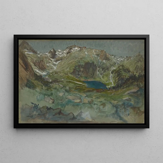 EugneEmmanuel ViolletleDuc - View of the Lac dEspingo and the Cirque dEspingo in the Pyrenees.webp