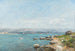 Antibes, bukten - Eugène Boudin — vy av konstverket