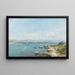 Antibes, bukten - Eugène Boudin — inramlat konstverk på väggen