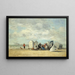 strandscen - Eugène Boudin — inramlat konstverk på väggen