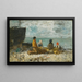 Berck, stranden - Eugène Boudin — inramlat konstverk på väggen