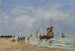 Berck L'appareillage des barques - Eugène Boudin — vy av konstverket