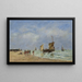 Berck L'appareillage des barques - Eugène Boudin — inramlat konstverk på väggen