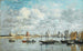 Camaret, hamnen - Eugène Boudin — vy av konstverket