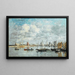Camaret, hamnen - Eugène Boudin — inramlat konstverk på väggen