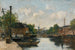 Canal à Rotterdam - Eugène Boudin — vy av konstverket