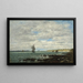 Côte de Bretagne - Eugène Boudin — inramlat konstverk på väggen