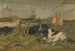Vaches dans le pré - Eugène Boudin — vy av konstverket