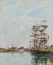 Deauville Le Bassin - Eugène Boudin — vy av konstverket