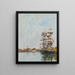 Deauville Le Bassin - Eugène Boudin — inramlat konstverk på väggen
