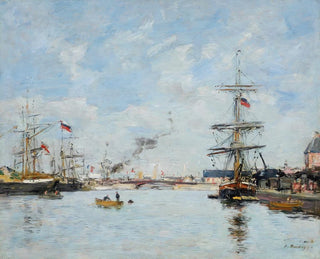 Eugne Boudin - Deauville Le Bassin  Mare Haute.webp