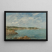 Douarnenez, bukten sedd från ön Tristan - Eugène Boudin — inramlat konstverk på väggen