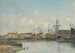 Dunkerque den gamla kajen - Eugène Boudin — vy av konstverket