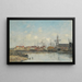 Dunkerque den gamla kajen - Eugène Boudin — inramlat konstverk på väggen