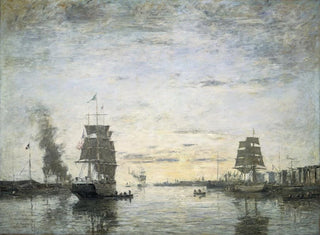 Eugne Boudin - Entrance to the HarborLe Havre.webp