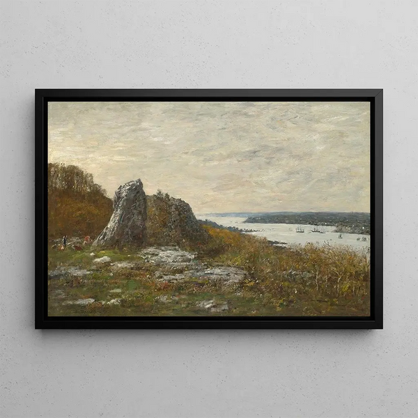 Områden runt Brest, mynningen av Elorn - Eugène Boudin — inramlat konstverk på väggen