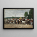 Foire i Bretagne - Eugène Boudin — inramlat konstverk på väggen