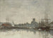 Fécamp, hamnen - Eugène Boudin — vy av konstverket