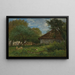 Ferme aux environs d'Honfleur - Eugène Boudin — inramlat konstverk på väggen