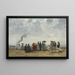Figures sur la plage - Eugène Boudin — inramlat konstverk på väggen