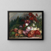 Bouquet de fleurs - Eugène Boudin — inramlat konstverk på väggen